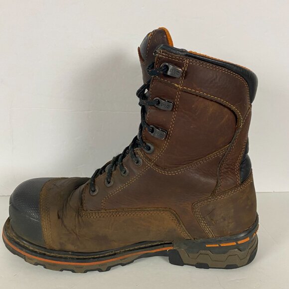 Timberland Pro Mens Boondock 8" Comp Toe Waterproof Work Boots Size 10 W Brown - Picture 9 of 16